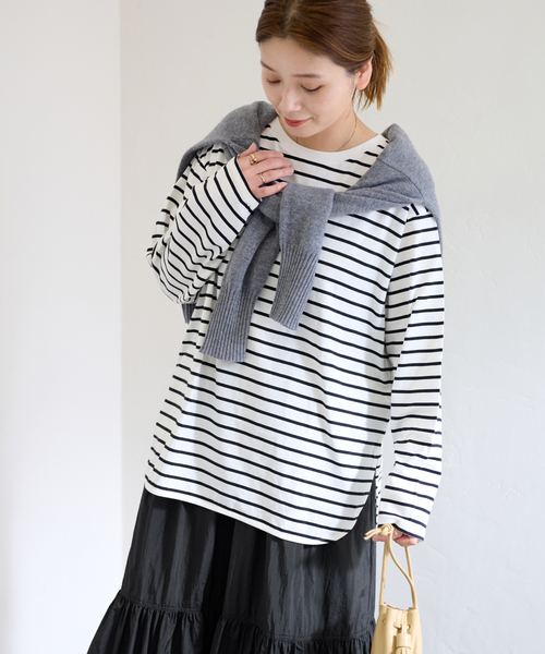 JOURNAL STANDARD（ジャーナルスタンダード）の「ドルマンラウンドヘムプルオーバー（Tシャツ/カットソー・レディース・ホワイト/ホワイト×ホワイト・FREE）」の17枚目の写真