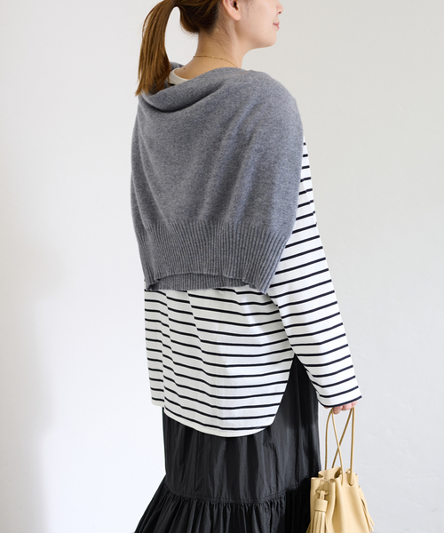 JOURNAL STANDARD（ジャーナルスタンダード）の「ドルマンラウンドヘムプルオーバー（Tシャツ/カットソー・レディース・ホワイト/ホワイト×ホワイト・FREE）」の19枚目の写真