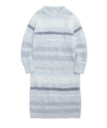 ジェラートピケ　パウダーボーダーワンピース ネイビー gelato pique（ジェラートピケ）の「【UNISEX】パウダーボーダー