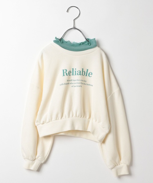 GLOBAL WORK（グローバルワーク）の「マルチファンクション／シアーネックスウェット/165222（スウェット・キッズ・ホワイト/グレー/ブラック・150cm/130cm/160cm/110cm/120cm/100cm/140cm）」の7枚目の写真