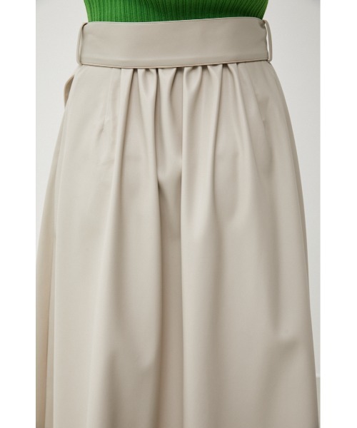 AZUL by moussy（アズールバイマウジー）の「FAUX LEATHER HIGH WAIST SKIRT/フェイクレザーハイウエストスカート（スカート・レディース・アイボリー/ブラック/ダークブルー・SMALL/MEDIUM）」の12枚目の写真