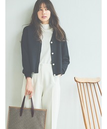 Te chichi | 【美人見えニット】フロントパールVネックカーディガン(カーディガン/ボレロ)