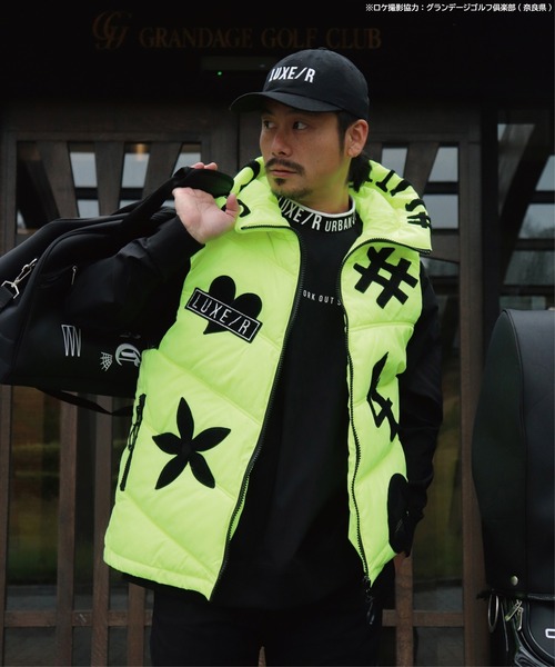 (RM)【LUXE/R GOLF】ジップ ファスナー ダウン ライク ベスト
