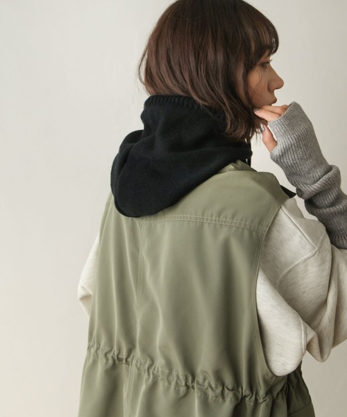 Chillfar（チルファー）の「ニットバラクラバ（ニットキャップ/ビーニー・レディース・ブラック/ブルー/グリーン/アイボリー・FREE）」の8枚目の写真