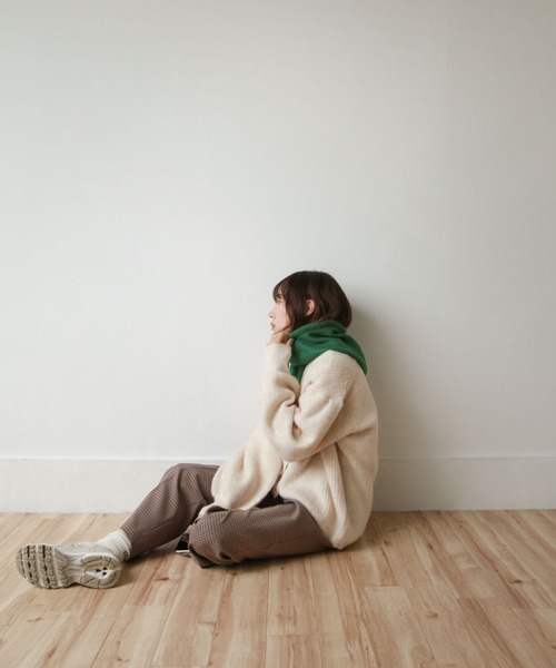 Chillfar（チルファー）の「ニットバラクラバ（ニットキャップ/ビーニー・レディース・ブラック/ブルー/グリーン/アイボリー・FREE）」の20枚目の写真