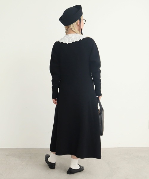 AMBIDEX(アンビデックス)の「WGハイネックフレアーワンピース(ワンピース・レディース・ブラック/ブルー/レッド・FREE)」の7枚目の写真