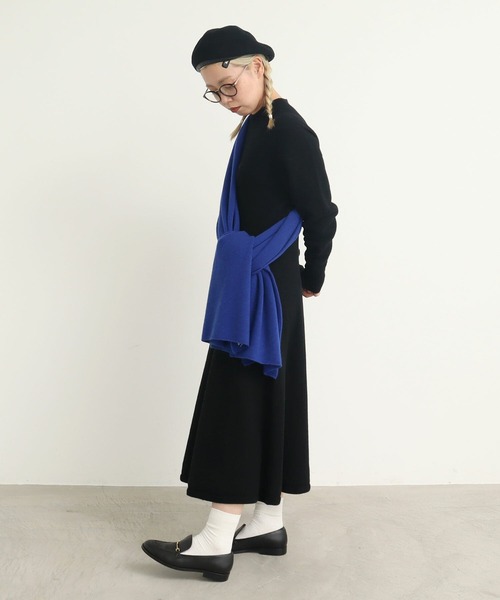 AMBIDEX(アンビデックス)の「WGハイネックフレアーワンピース(ワンピース・レディース・ブラック/ブルー/レッド・FREE)」の12枚目の写真