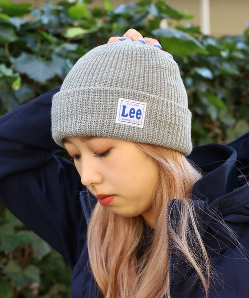 Lee(リー)の「Lee/リー LE WATCH CAP ACRYLIC ビーニー(ニットキャップ/ビーニー・メンズ・ネイビー/ピンク/ホワイト/オレンジ/グレー/ブラック/グリーン/イエロー/ワインレッド・57~59cm)」の4枚目の写真
