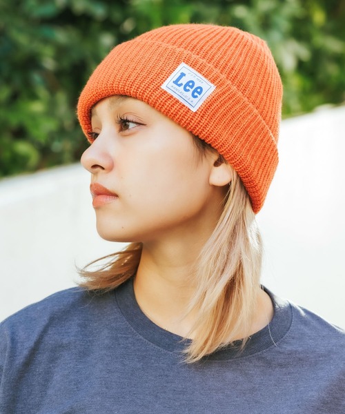 Lee(リー)の「Lee/リー LE WATCH CAP ACRYLIC ビーニー(ニットキャップ/ビーニー・メンズ・ネイビー/ピンク/ホワイト/オレンジ/グレー/ブラック/グリーン/イエロー/ワインレッド・57~59cm)」の9枚目の写真