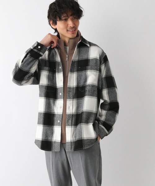 GLOBAL WORK（グローバルワーク）の「ウーリーテック/ハーフジップ/278054（その他トップス・メンズ・ライトベージュ/ブラウン・LARGE/MEDIUM/SMALL）」の16枚目の写真