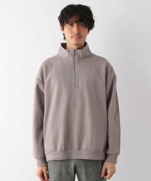 GLOBAL WORK（グローバルワーク）の「ウーリーテック/ハーフジップ/278054（その他トップス・メンズ・ライトベージュ/ブラウン・LARGE/MEDIUM/SMALL）」の11枚目の写真