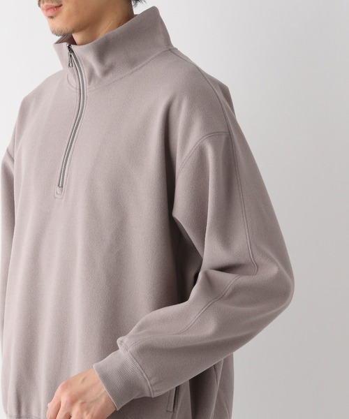 GLOBAL WORK（グローバルワーク）の「ウーリーテック/ハーフジップ/278054（その他トップス・メンズ・ライトベージュ/ブラウン・LARGE/MEDIUM/SMALL）」の8枚目の写真