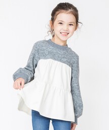 BRANSHES | ティアード裏起毛トレーナー(スウェット)