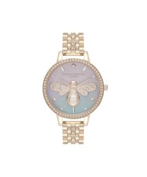 「OLIVIA BURTON/オリビアバートン」 スパークルビー ローズゴールド スパークルブレスレット 30mm 腕時計 ▲