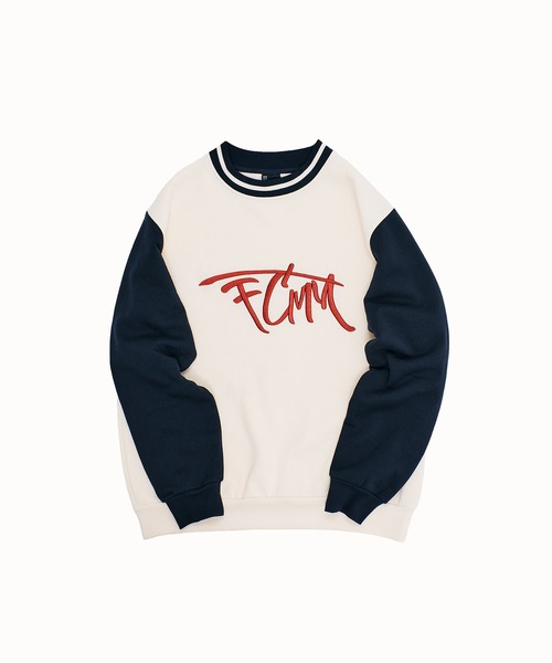 FCMM（エフシーエムエム）の「【日本限定アイテム】SKETCH LOGO LINED CREWNECK/スケッチロゴラインクルーネック（スウェット・メンズ・アイボリー/グレー・LARGE/MEDIUM）」の5枚目の写真