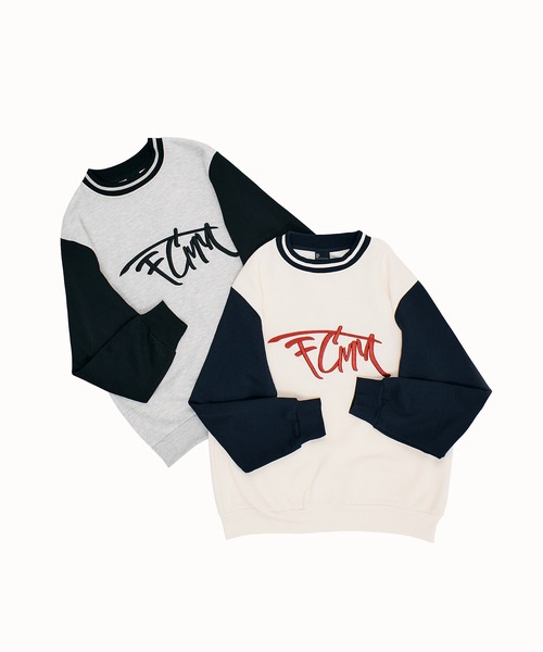 FCMM（エフシーエムエム）の「【日本限定アイテム】SKETCH LOGO LINED CREWNECK/スケッチロゴラインクルーネック（スウェット・メンズ・アイボリー/グレー・LARGE/MEDIUM）」の13枚目の写真