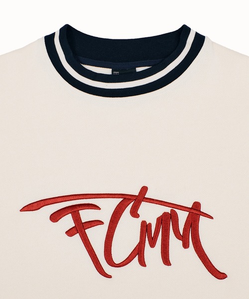 FCMM（エフシーエムエム）の「【日本限定アイテム】SKETCH LOGO LINED CREWNECK/スケッチロゴラインクルーネック（スウェット・メンズ・アイボリー/グレー・LARGE/MEDIUM）」の6枚目の写真
