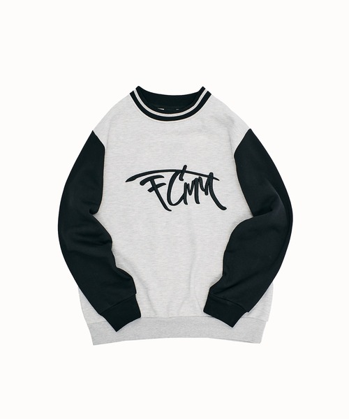 FCMM（エフシーエムエム）の「【日本限定アイテム】SKETCH LOGO LINED CREWNECK/スケッチロゴラインクルーネック（スウェット・メンズ・アイボリー/グレー・LARGE/MEDIUM）」の9枚目の写真