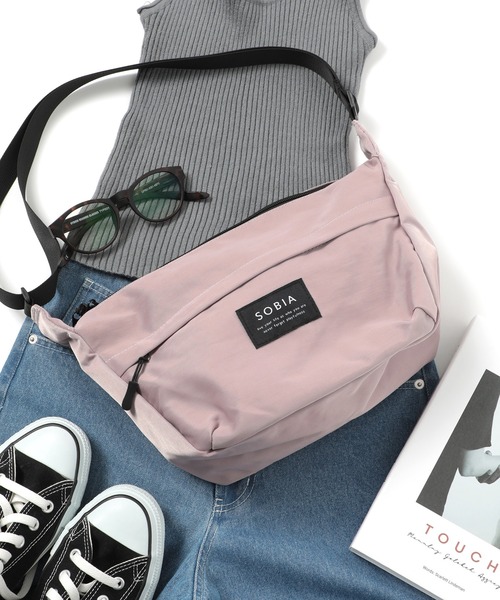 SETUP7(セットアップセブン)の「【SETUP7】撥水ナイロンショルダーバッグ SNBD(ショルダーバッグ・レディース・カーキ/ブラック/グレー/パープル/ライトベージュ・FREE)」の5枚目の写真