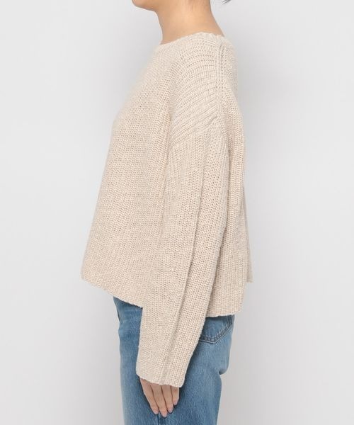 LOWRYS FARM（ローリーズファーム）の「スラブヤーンクロップドロングスリーブ　187982（ニット/セーター・レディース・グレー/グリーン/アイボリー・FREE）」の21枚目の写真