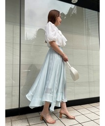 SNIDEL（スナイデル）の「ボウタイパフスリーブブラウス（シャツ