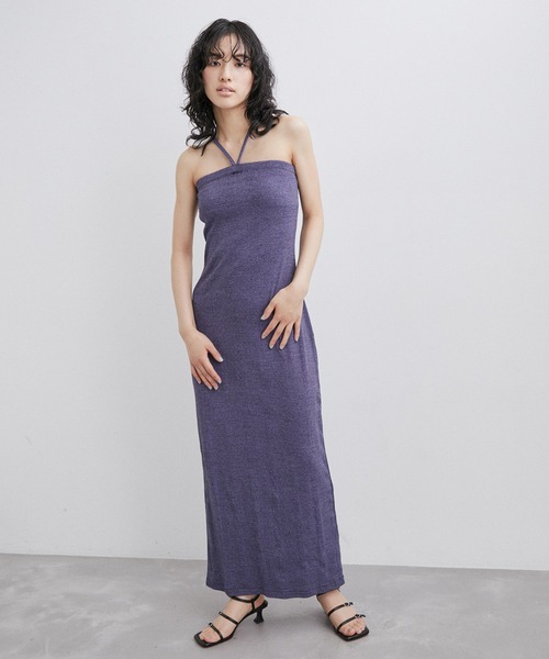 MILLER(ミラー)の「【Miller for ADAM ET ROPE'】Cup付 Camisole One-piece(ワンピース・レディース・ブラック/ベージュ/パープル系その他・FREE)」の21枚目の写真