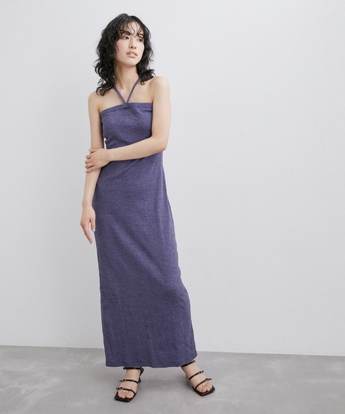 MILLER(ミラー)の「【Miller for ADAM ET ROPE'】Cup付 Camisole One-piece(ワンピース・レディース・ブラック/ベージュ/パープル系その他・FREE)」の20枚目の写真