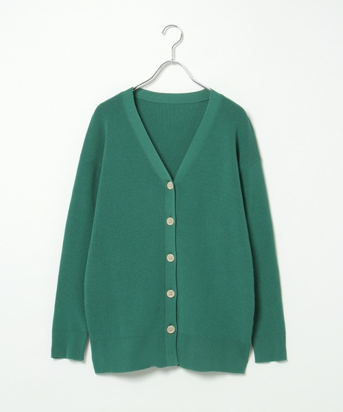 LBC（エルビーシー）の「ウォッシャブルヤーン畦カーディガン（カーディガン/ボレロ・レディース・イエロー/ブルー/グリーン・M）」の5枚目の写真