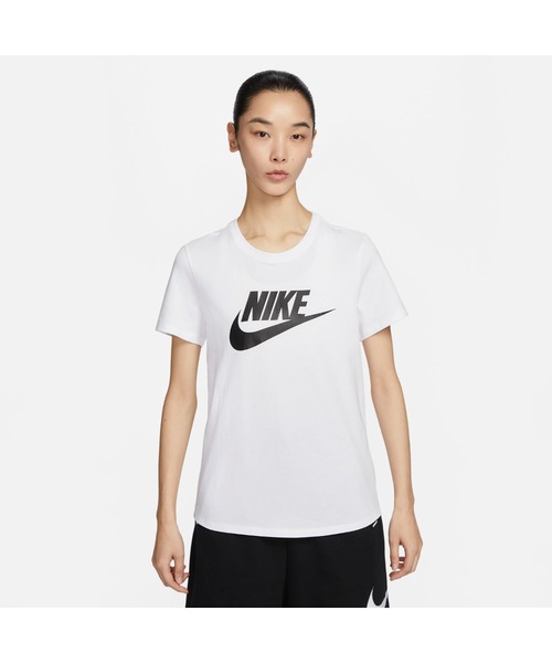 NIKE（ナイキ）の「ナイキ NIKE ナイキ NSW エッセンシャル ICN FTRA S/S Tシャツ（Tシャツ/カットソー・レディース・ブラック/ホワイト・M/L）」の2枚目の写真