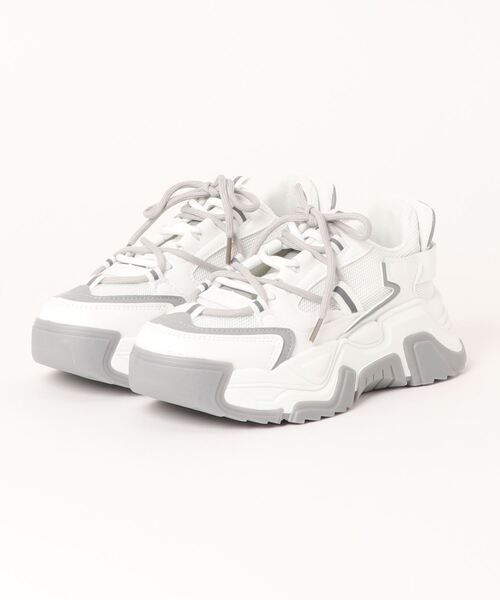 aimoha（アイモハ）の「ユニセックス厚底ソールスニーカー（スニーカー・レディース・ブラック/ベージュ/ホワイト・23.0cm/25.0cm/24.0cm/23.5cm/24.5cm/22.5cm）」の21枚目の写真