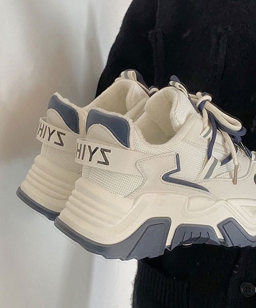 aimoha（アイモハ）の「ユニセックス厚底ソールスニーカー（スニーカー・レディース・ブラック/ベージュ/ホワイト・23.0cm/25.0cm/24.0cm/23.5cm/24.5cm/22.5cm）」の12枚目の写真