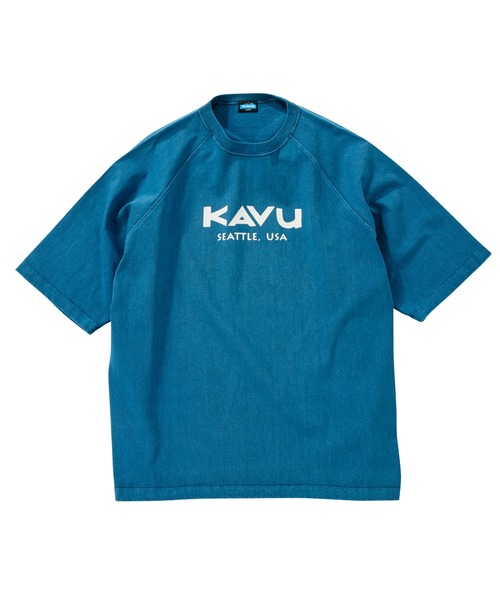 KAVU(カブー)の「KAVU/カブー Heavy Weight Tee/ヘビーウェイト S/S(Tシャツ/カットソー・メンズ・ブルー/グリーン/イエロー/ナチュラル/ネイビー/ブラウン/ブラック・LARGE/X-LARGE/MEDIUM)」の6枚目の写真