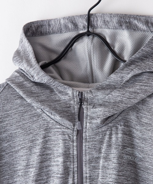 OUTDOOR PRODUCTS APPAREL(アウトドアプロダクツアパレル)の「速乾 透湿 UVカット 吸水速乾 抗菌防臭加工 リフレクター 軽量 パーカー ラッシュガード(パーカー・レディース・ネイビー/ブラック/グレー・LARGE/MEDIUM)」の7枚目の写真