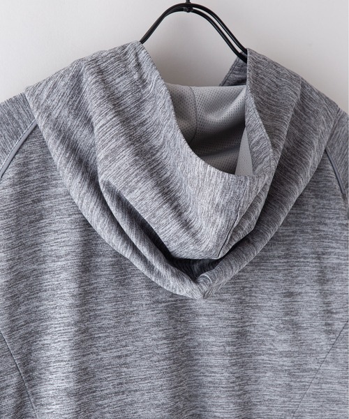 OUTDOOR PRODUCTS APPAREL(アウトドアプロダクツアパレル)の「速乾 透湿 UVカット 吸水速乾 抗菌防臭加工 リフレクター 軽量 パーカー ラッシュガード(パーカー・レディース・ネイビー/ブラック/グレー・LARGE/MEDIUM)」の13枚目の写真
