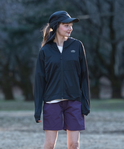 OUTDOOR PRODUCTS APPAREL(アウトドアプロダクツアパレル)の「速乾 透湿 UVカット 吸水速乾 抗菌防臭加工 リフレクター 軽量 パーカー ラッシュガード(パーカー・レディース・ネイビー/ブラック/グレー・LARGE/MEDIUM)」の17枚目の写真