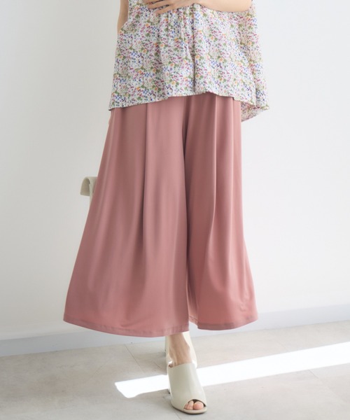KATHARINE ROSS(キャサリンロス)の「【KATHARINE ROSS】〈新色登場!〉選べる丈85cm/92cm ゆるらくさらりワイドガウチョ(その他パンツ・レディース・ブラック/グレイッシュベージュ/ブラック系2/ネイビー系2/ライトグレー系2/ベージュ系2/ライトグレー/ネイビー/ブラウン/チャコールグレー/グレー系その他/ブラウン系2/ワイン/ライトグリーン系/ライトグリーン/ダークグリーン/パープル系その他/ライトパープル/ピンク系その他/ピンク・85㎝/92cm/85cm)」の18枚目の写真