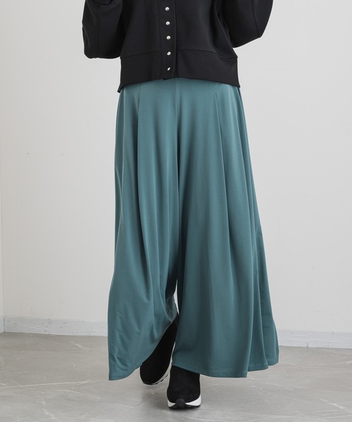 KATHARINE ROSS（キャサリンロス）の「【KATHARINE ROSS】〈新色登場！〉選べる丈85cm/92cm ゆるらくさらりワイドガウチョ（その他パンツ・レディース・ブラック/グレイッシュベージュ/ブラック系2/ネイビー系2/ライトグレー系2/ベージュ系2/ライトグレー/ネイビー/ブラウン/チャコールグレー/グレー系その他/ブラウン系2/ワイン/ライトグリーン系/ライトグリーン/ダークグリーン/パープル系その他/ライトパープル・85㎝/92cm/85cm）」の11枚目の写真