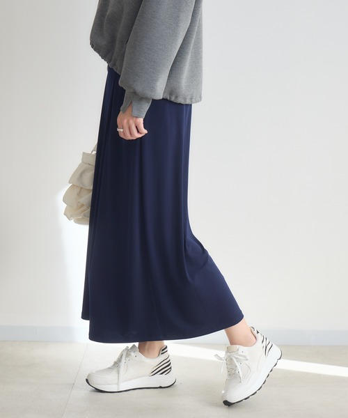 KATHARINE ROSS（キャサリンロス）の「【KATHARINE ROSS】〈新色登場！〉選べる丈85cm/92cm ゆるらくさらりワイドガウチョ（その他パンツ・レディース・ブラック/グレイッシュベージュ/ブラック系2/ネイビー系2/ライトグレー系2/ベージュ系2/ライトグレー/ネイビー/ブラウン/チャコールグレー/グレー系その他/ブラウン系2/ワイン/ライトグリーン系/ライトグリーン/ダークグリーン/パープル系その他/ライトパープル・85㎝/92cm/85cm）」の21枚目の写真