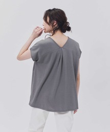 HONEYSUCKLE ROSE（ハニーサックルローズ）の「【HONEYSUCKLE ROSE】ドレスＴバックＶ半袖Ｔ（Tシャツ/カットソー）」