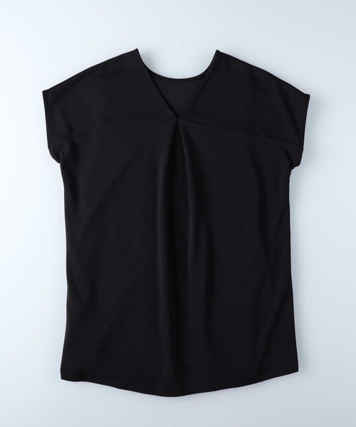 HONEYSUCKLE ROSE(ハニーサックルローズ)の「【HONEYSUCKLE ROSE】ドレスTバックV半袖T(Tシャツ/カットソー・レディース・ダークグレー/ブラック/ホワイト・XL/M/S/L)」の14枚目の写真