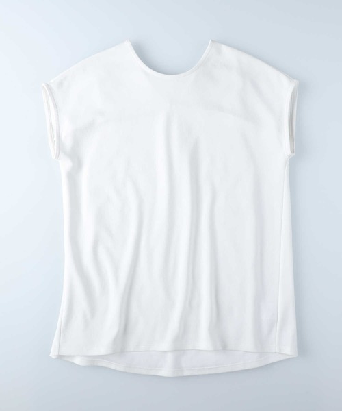 HONEYSUCKLE ROSE(ハニーサックルローズ)の「【HONEYSUCKLE ROSE】ドレスTバックV半袖T(Tシャツ/カットソー・レディース・ダークグレー/ブラック/ホワイト・XL/M/S/L)」の11枚目の写真