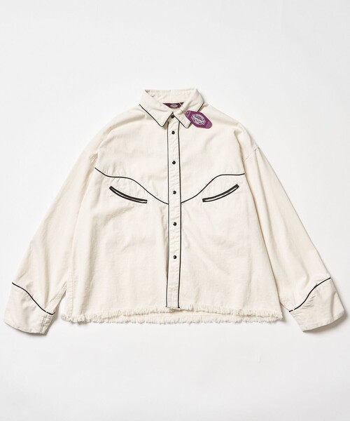 TOWNCRAFT(タウンクラフト)の「Towncraft PREP/タウンクラフトプレップ Denim Western Shirt/デニム カットオフ ウェスタンシャツ(シャツ/ブラウス・メンズ・ブラック/ネイビー/オフホワイト・MEDIUM/LARGE)」の17枚目の写真