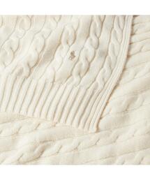 Ralphlaurenケーブルニット大判ブランケット 新品✨ラルフローレン 大判ケーブルニット ブランケット