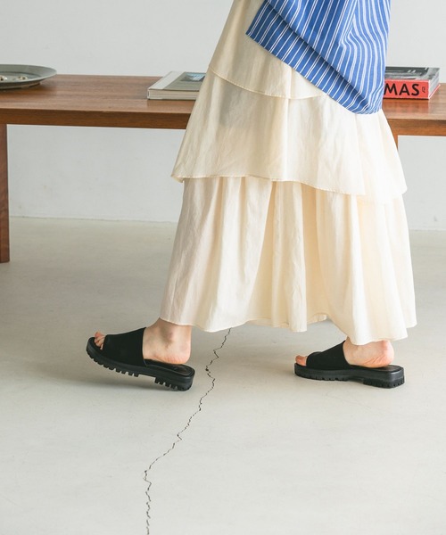 eL（エル）の「【eL】Slide Sandal/191705（サンダル・レディース・ブラック/カーキ・LARGE/MEDIUM）」の3枚目の写真