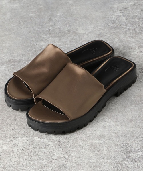 eL（エル）の「【eL】Slide Sandal/191705（サンダル・レディース・ブラック/カーキ・LARGE/MEDIUM）」の19枚目の写真