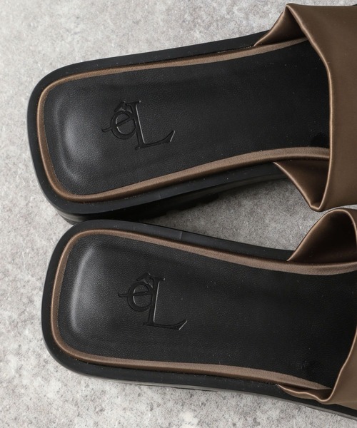 eL（エル）の「【eL】Slide Sandal/191705（サンダル・レディース・ブラック/カーキ・LARGE/MEDIUM）」の8枚目の写真