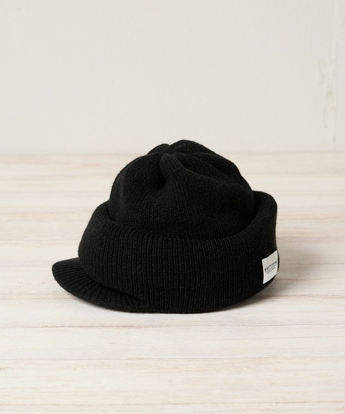 Mighty Shine（マイティシャイン）の「Balaclava Knit Cap【Mighty Shine / マイティシャイン】1233014（ニットキャップ/ビーニー・メンズ・キャメル/ブラック・FREE）」の9枚目の写真