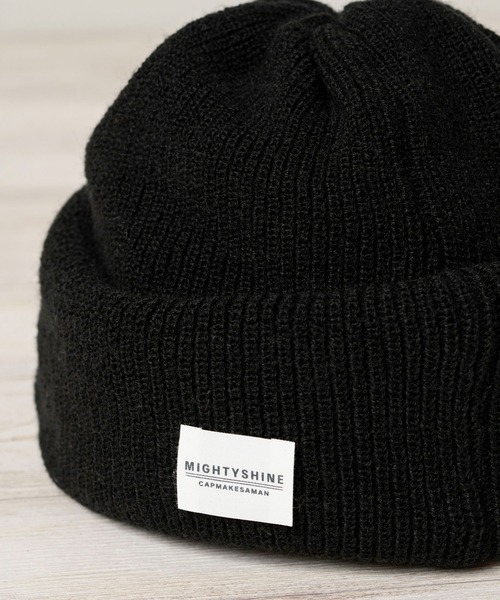 Mighty Shine（マイティシャイン）の「Balaclava Knit Cap【Mighty Shine / マイティシャイン】1233014（ニットキャップ/ビーニー・メンズ・キャメル/ブラック・FREE）」の7枚目の写真