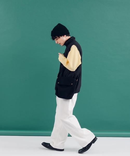 MUHET（ミュエータ）の「ダブルニーデニムパンツ（デニムパンツ・レディース・ダークインディゴブルー/オフホワイト・X-LARGE/SMALL/MEDIUM）」の8枚目の写真