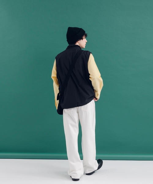 MUHET（ミュエータ）の「ダブルニーデニムパンツ（デニムパンツ・レディース・ダークインディゴブルー/オフホワイト・X-LARGE/SMALL/MEDIUM）」の9枚目の写真